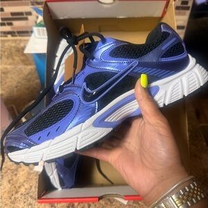 Nike Black and Purple Athletic Shoes